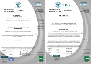 Certificato ISO9001 e ISO14001